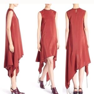 Acne Studios Eletta Asymmetrical Silk Dress NWT